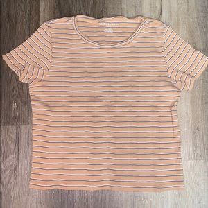 Yellow striped American eagle t-shirt